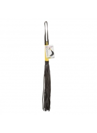 Черная плеть с желтой рукоятью Boundless Flogger - 69,25 см. - California Exotic Novelties - купить с доставкой в Симферополе