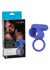 Синее эрекционное виброкольцо Silicone Rechargeable Endless Desires Enhancer - California Exotic Novelties - в Симферополе купить с доставкой