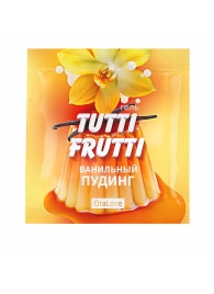 Пробник гель-смазки Tutti-frutti со вкусом ванильного пудинга - 4 гр. - Биоритм - купить с доставкой в Симферополе