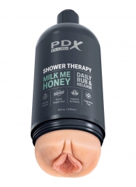 Телесный мастурбатор-вагина Shower Therapy Milk Me Honey - Pipedream - в Симферополе купить с доставкой
