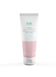 Лубрикант на водной основе Vibe Sensation с клубничным вкусом и легким вибрирующим эффектом - 50 гр. - INTT - купить с доставкой в Симферополе