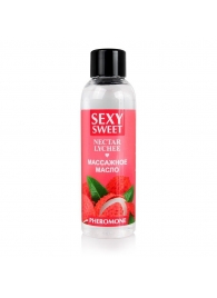 Массажное масло Sexy Sweet Nectar Lychee с феромонами и ароматом личи - 75 мл. - Биоритм - купить с доставкой в Симферополе