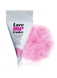 Съедобное согревающее массажное масло Love Me Tender Cotton Candy с ароматом сладкой ваты - 10 мл. - Love to Love - купить с доставкой в Симферополе