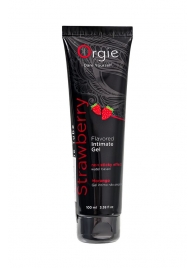 Интимный гель на водной основе Lube Tube Strawberry с клубничным вкусом - 100 мл. - ORGIE - купить с доставкой в Симферополе