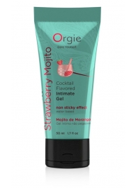 Съедобный интимный гель Orgie Lube Tube Cocktail Strawberry Mojito - 50 мл. - ORGIE - купить с доставкой в Симферополе