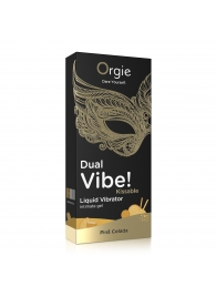 Съедобный гель Dual Vibe Pina Colada с эффектом вибрации и вкусом коктейля пина колада - 15 мл. - ORGIE - купить с доставкой в Симферополе