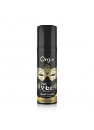 Съедобный гель Dual Vibe Pina Colada с эффектом вибрации и вкусом коктейля пина колада - 15 мл. - ORGIE - купить с доставкой в Симферополе