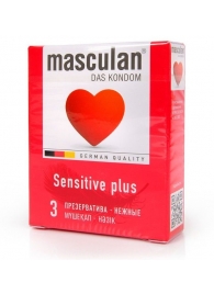 Презервативы Masculan Sensitive plus - 3 шт. - Masculan - купить с доставкой в Симферополе