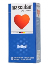 Презервативы с пупырышками Masculan Dotted - 10 шт. - Masculan - купить с доставкой в Симферополе