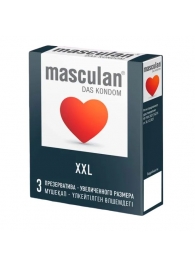 Презервативы увеличенного размера Masculan XXL - 3 шт. - Masculan - купить с доставкой в Симферополе