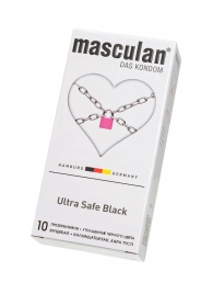 Ультрапрочные презервативы Masculan Ultra Safe Black - 10 шт. - Masculan - купить с доставкой в Симферополе