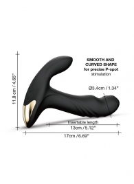Черный вибромассажер простаты Multi P-Joy с 3 моторами - Dorcel - в Симферополе купить с доставкой