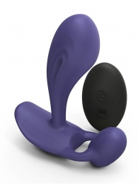 Темно-синий вибромассажер Witty P G Vibrator with Remote Control - Love to Love - в Симферополе купить с доставкой