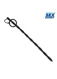 Черный стимулятор уретры Sex Expert - Sex Expert - купить с доставкой в Симферополе