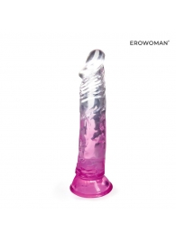 Розовый гибкий фаллоимитатор - 20,5 см. - Erowoman-Eroman