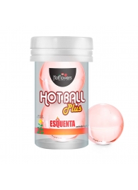 Лубрикант на масляной основе Hot Ball Plus с разогревающим эффектом (2 шарика по 3 гр.) - HotFlowers - купить с доставкой в Симферополе