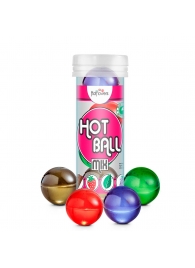 Ароматизированный лубрикант Hot Ball Mix на масляной основе (4 шарика по 3 гр.) - HotFlowers - купить с доставкой в Симферополе