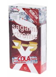 Ароматизированные презервативы Sagami Xtreme COLA - 10 шт. - Sagami - купить с доставкой в Симферополе