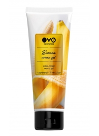 Лубрикант на водной основе OYO Aroma Gel Banana с ароматом банана - 75 мл. - OYO - купить с доставкой в Симферополе