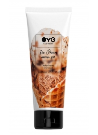 Лубрикант на водной основе OYO Aroma Gel Ice Cream с ароматом пломбира - 75 мл. - OYO - купить с доставкой в Симферополе