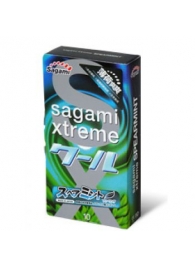 Презервативы Sagami Xtreme Mint с ароматом мяты - 10 шт. - Sagami - купить с доставкой в Симферополе