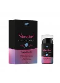 Жидкий вибратор Vibration Cotton Candy с ароматом сахарной ваты - 15 мл. - INTT - купить с доставкой в Симферополе