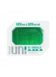 Зеленый мастурбатор-стимулятор Tenga Uni Emerald - Tenga - в Симферополе купить с доставкой