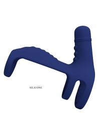 Синяя вибронасадка на пенис Vibrating Penis Sling - Baile - в Симферополе купить с доставкой