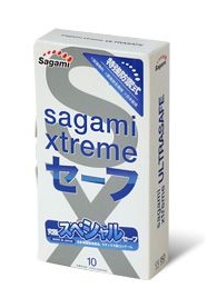 Презервативы Sagami Xtreme Ultrasafe с двойным количеством смазки - 10 шт. - Sagami - купить с доставкой в Симферополе