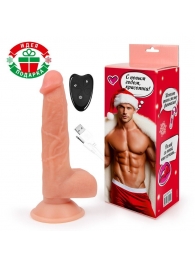 Телесный вибратор-реалистик с возвратно-поступательными движениями - Erowoman-Eroman купить в Симферополе с доставкой в Orgasmix.ru Телесный вибратор-реалистик с возвратно-поступательными движениями - Erowoman-Eroman