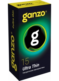 Прозрачные ультратонкие презервативы Ganzo Ultra thin - 15 шт. - Ganzo - купить с доставкой в Симферополе