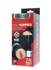 Двусторонний мастурбатор REALSTUFF 2 IN 1 HUMMER MOUTH   VAGINA - ротик и вагина - Dream Toys - в Симферополе купить с доставкой