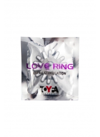 Прозрачное гелевое эрекционное кольцо с шипиками - Toyfa Basic - в Симферополе купить с доставкой