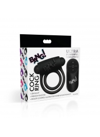 Черное эрекционное виброкольцо 28X Remote Control Vibrating Cock Ring   Bullet - XR Brands - в Симферополе купить с доставкой