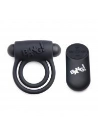 Черное эрекционное виброкольцо 28X Remote Control Vibrating Cock Ring   Bullet - XR Brands - в Симферополе купить с доставкой