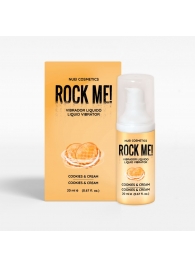 Жидкий вибратор Nuei Rock Me! с ароматом печенья и сливок - 20 мл. - Nuei cosmetics - купить с доставкой в Симферополе