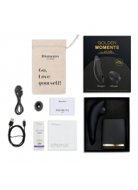 Набор для пар Golden Moments: Womanizer Premium 2 и We-Vibe Chorus - Womanizer купить в Симферополе с доставкой в Orgasmix.ru Набор для пар Golden Moments: Womanizer Premium 2 и We-Vibe Chorus - Womanizer