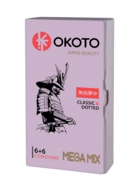 Презервативы OKOTO Mega Mix - 12 шт. - Sitabella - купить с доставкой в Симферополе