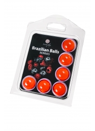 Набор из 6 шариков с массажным маслом Brazilian Balls с ароматом ягод - Secret Play - купить с доставкой в Симферополе