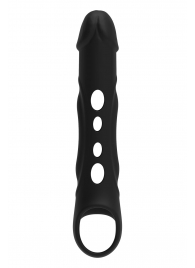 Черная насадка-удлинитель Vibrating Extender With Remote с вибрацией - Dream Toys - в Симферополе купить с доставкой