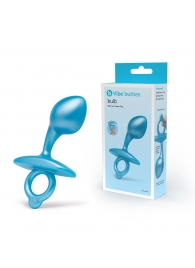 Голубая анальная пробка для массажа простаты Bulb Silicone Prostate Plug - 10,7 см. - b-Vibe - в Симферополе купить с доставкой