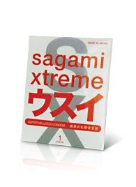 Ультратонкий презерватив Sagami Xtreme SUPERTHIN - 1 шт. - Sagami - купить с доставкой в Симферополе