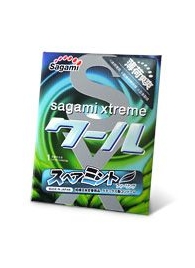 Презерватив Sagami Xtreme Mint с ароматом мяты - 1 шт. - Sagami - купить с доставкой в Симферополе