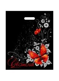 Черный пакет Glamour с вырубной ручкой (38х47 см) - Сима-Ленд - купить с доставкой в Симферополе