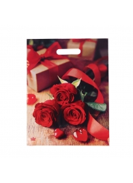 Пакет с принтом в виде роз (31х40 см) - Сима-Ленд - купить с доставкой в Симферополе