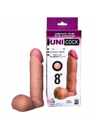 Фаллическая насадка для страпона UNICOCK 8  - 20 см. - LOVETOY (А-Полимер) - купить с доставкой в Симферополе