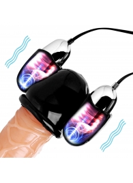 Черная стимулирующая насадка для головки полового члена Multi Speed Vibrating Penis Head Teaser - XR Brands - в Симферополе купить с доставкой