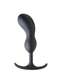 Черный массажер простаты с утяжелителями Premium Silicone Weighted Prostate Plug Large - 18,8 см. - XR Brands - в Симферополе купить с доставкой