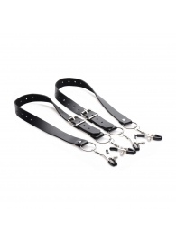 Ремни с зажимами для половых губ Spread Labia Spreader Straps with Clamps - XR Brands - купить с доставкой в Симферополе