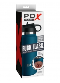 Смуглый мастурбатор-вагина в синей колбе F*ck Flask - Pipedream - в Симферополе купить с доставкой